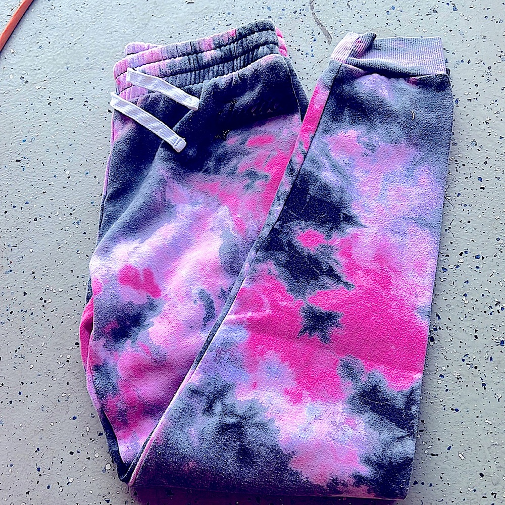 Tie dye justice sweatpants